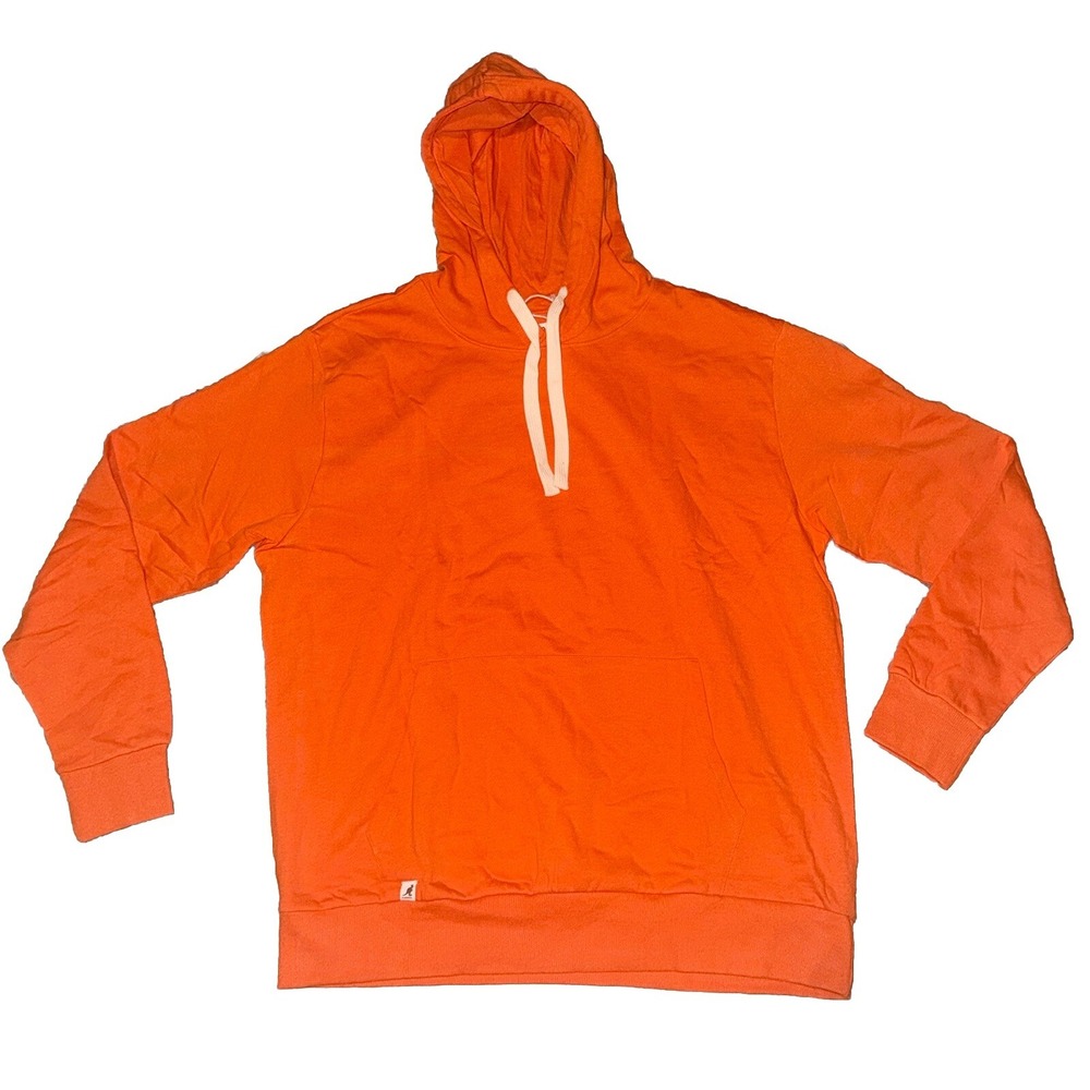 Kangol‎ Apparel Orange Drawstring Hoodie Size XXL NWT Soft And Sustainable
